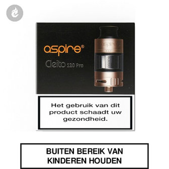 aspire cleito 120 pro clearomizer tank 2ml goud 