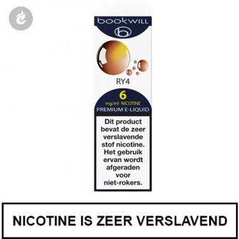 bookwill e-sigaret e-liquid 70pg 30vg ry4 6mg nicotine