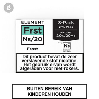 element nic salts pods ns 20mg 3x2ml frost