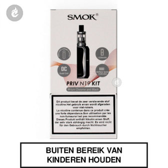 smok priv n19 e-sigaret starterkit 2ml 1200mah e-smoker zwart zilver.jpg