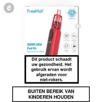 freemax gemm 25watt pod e-sigaret starterskit disposable mtl dtl clearomizer tank 2ml rood.jpg