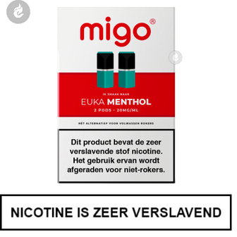 migo pods 1.3ml 2 stuks nic salt nicotinezout e-liquid 20mg nicotine euka menthol.jpg