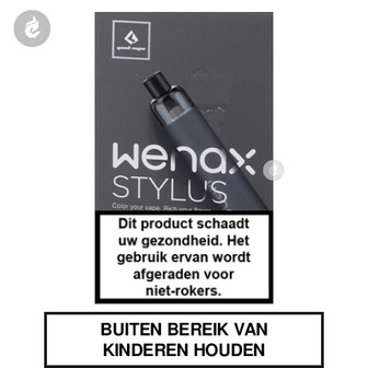 geekvape wenax stylus e-sigaret e-smoker vape mtl 2ml 1100mah granite grey.jpg