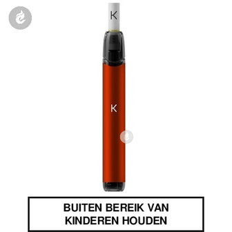 kiwi pod e-sigaret e-smoker met filter driptip usb-c 400mah 1.8ml rood