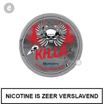 killa nicopods snus 16mg nicotine nic salt nicotinezout 20 stuks blueberry bosbes