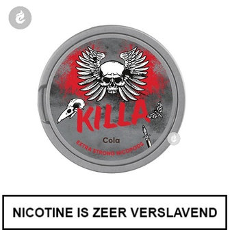 killa nicopods snus 16mg nicotine nic salt nicotinezout 20 stuks cola