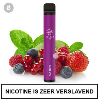 elfbar shisha pen disposable wegwerp e-sigaret vape 600puffs 20mg nicotinezout elf berg