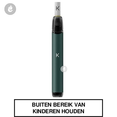 kiwi pod e-sigaret e-smoker met filter driptip usb-c 400mah 1.8ml groen