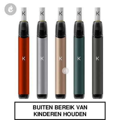kiwi pod e-sigaret e-smoker vape los met filter driptip usb-c 400mah 1.8ml