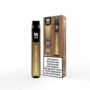 n-one disposable shishapen 20mg creamy tobacco