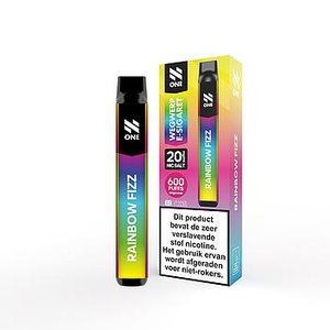 n-one disposable shishapen 20mg rainbow fizz